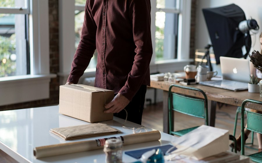 Packing an order for shipment